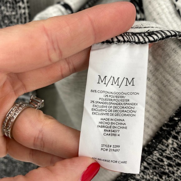 CAbi Women's 3/4 Sleeve Asphalt The Times Knit Jacket Workwear 5299 Size Medium - Picture 6 of 6